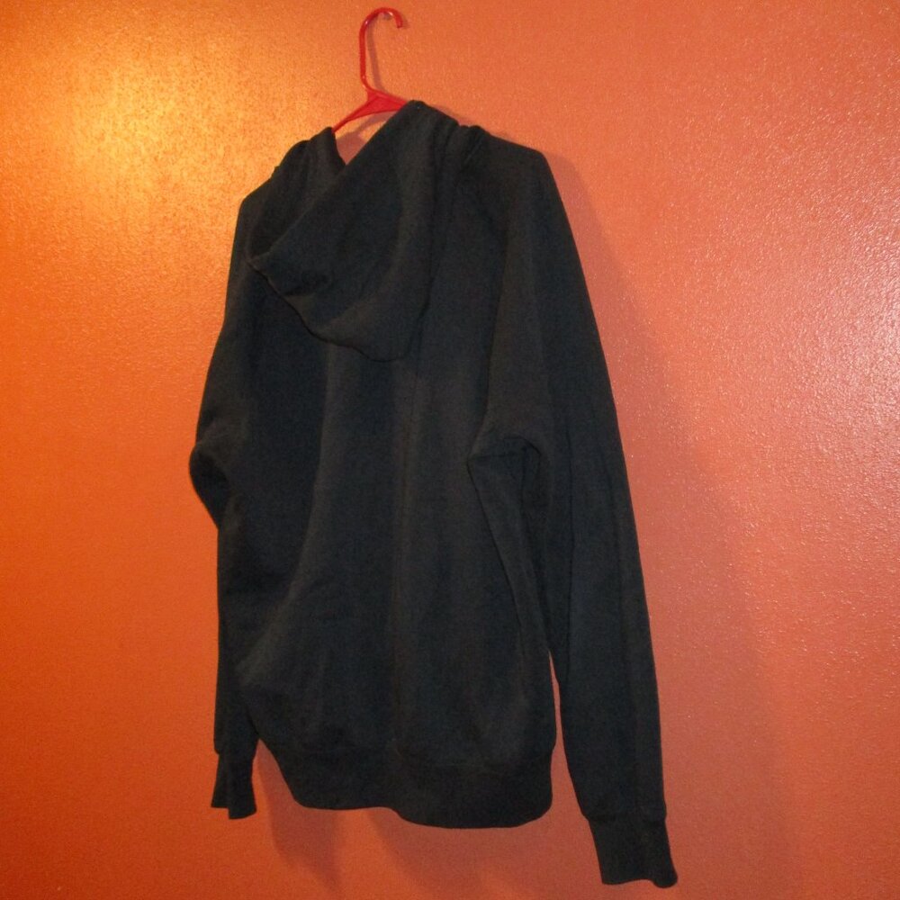 Jordan Jacket Y2K Men X Large Black Red Full Zip Pockets Vintage Hooded Jacket - Picture 8 of 11